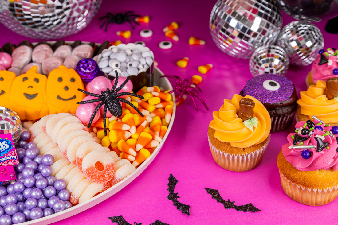 Pink Disco Halloween Cupcakes and Treats