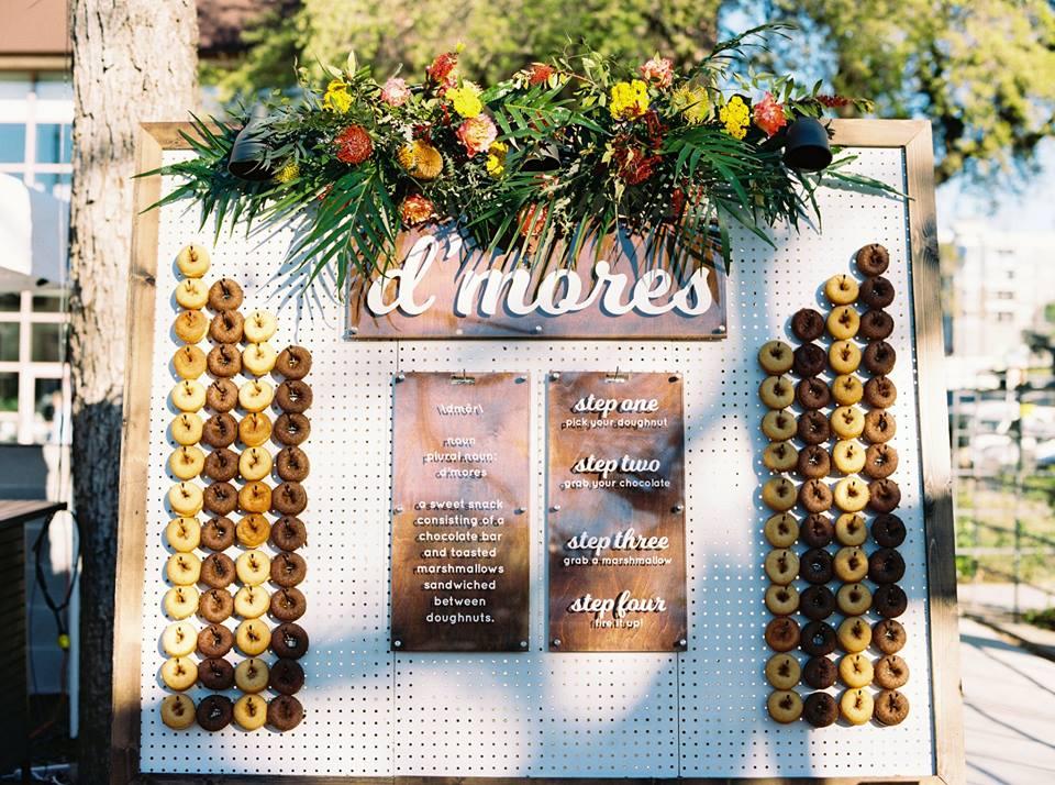 D'mores Wall interactive dessert - a sweet twist on traditional s'mores