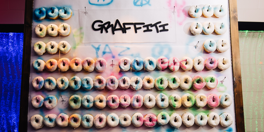 Interactive Graffiti Doughnut Wall