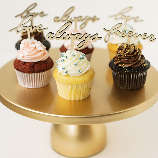 12-Pack Bachelorette Cupcakes with Wooden Toppers