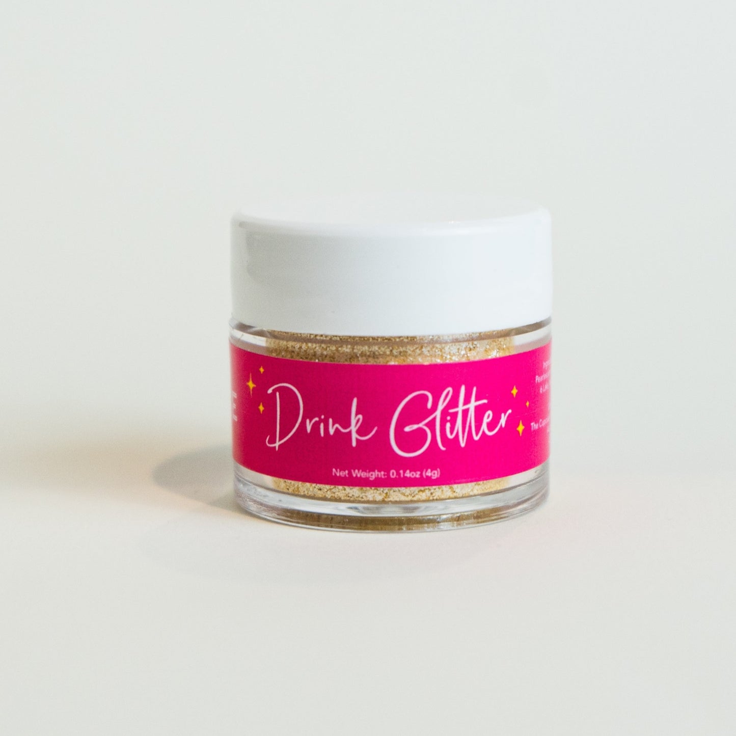 Gold Drink Glitter 4g container
