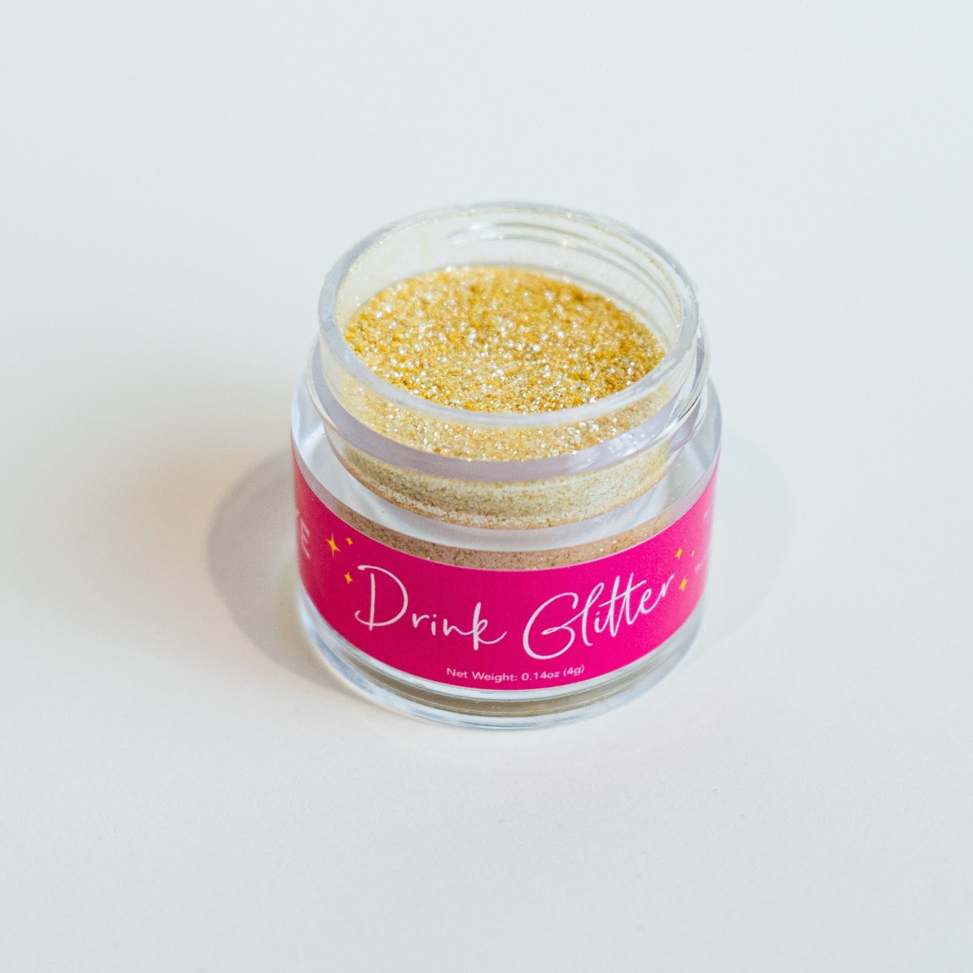 Gold Drink Glitter 4g container